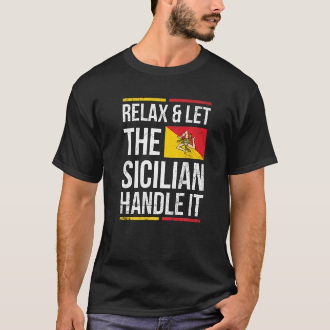 T-shirt Sicilia Fierté Pour Une Fière Sicilienne (Devant)