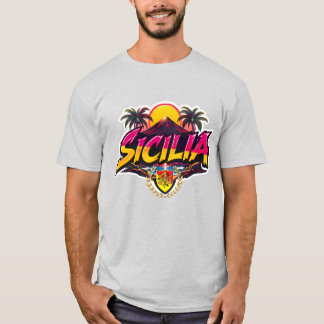 T-shirt Sicilia Mt.Etna Conception 