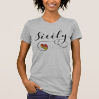 Sicilienne Drapeau Coeur, I Loily Sicile