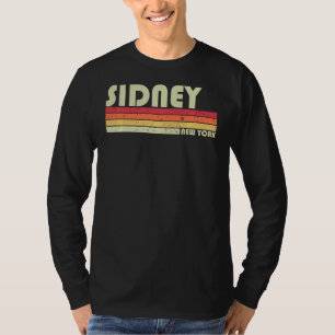 T-shirt Sidney Ny New York Funny City Home Roots Retro 70