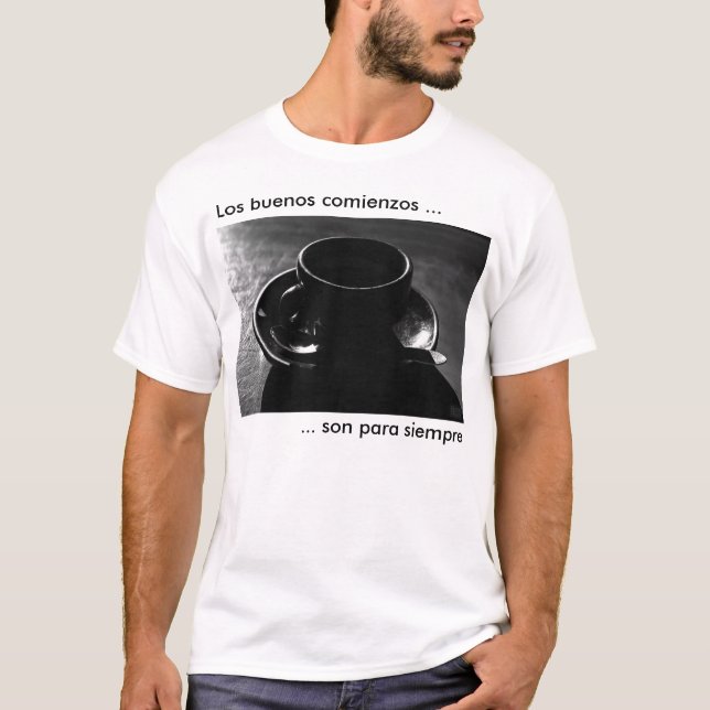 T-shirt Siempre de Para de fils de comienzos de buenos de (Devant)
