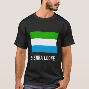 T-shirt Sierra Leone Chemise Drapeau Sierra Léone