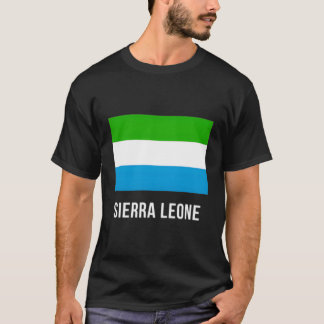 T-shirt Sierra Leone Chemise Drapeau Sierra Léone