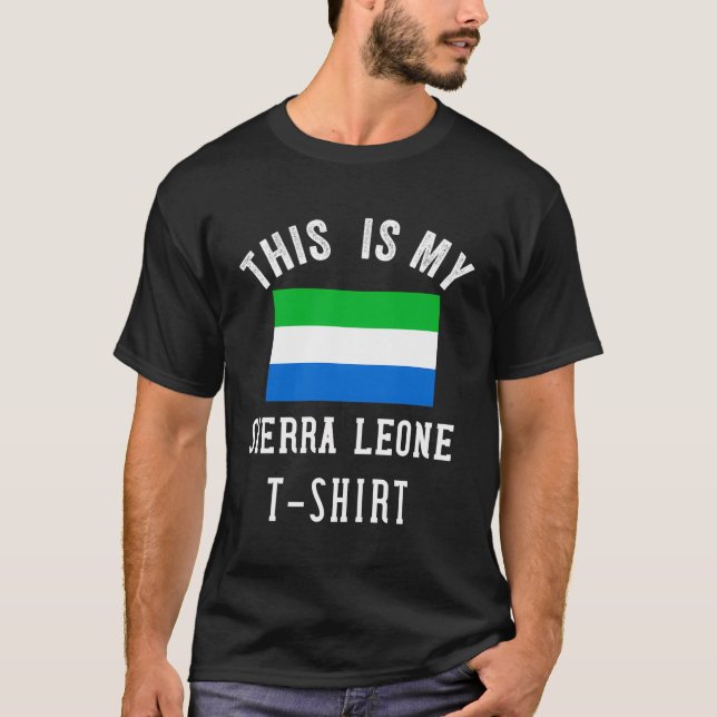 T-shirt Sierra Leone Drapeau Pour Hommes Femmes Sierra Léo (Devant)