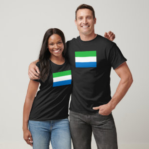 T-shirt Sierra Leone flag T-Shirt, Patriotic 