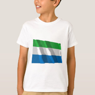 T-shirt Sierra Leone ondulant le drapeau