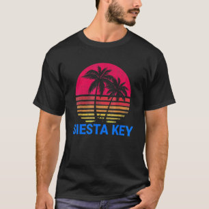 T-shirt Siesta Key Florida Beach Vacances Famille Retro Di