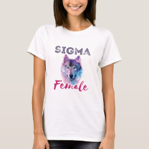 T-shirt Sigma Female Wolf Lone Loner meme