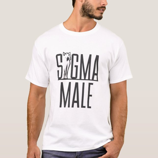 T-shirt Sigma Homme Wolf Lone Loner Meme (Devant)