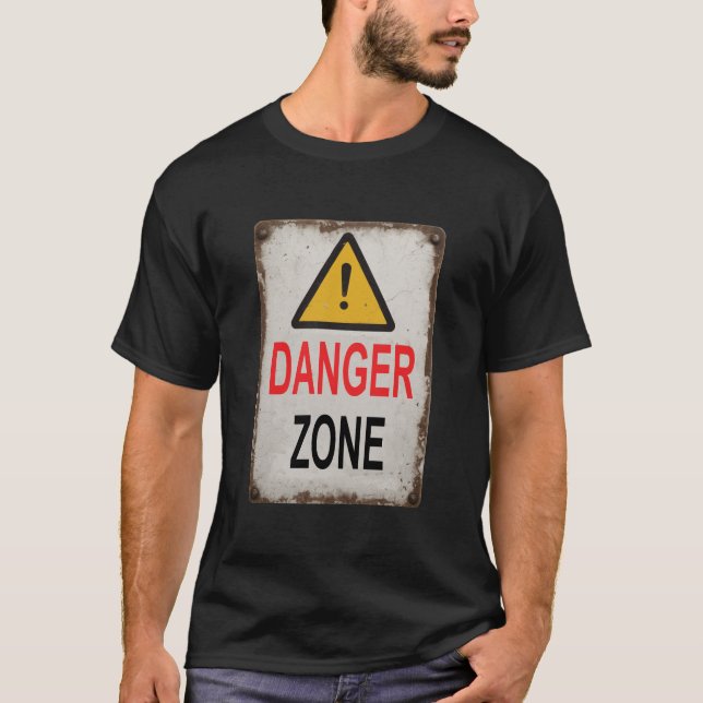 T-SHIRT SIGNAGE DE LA ZONE DE DANGER (Devant)