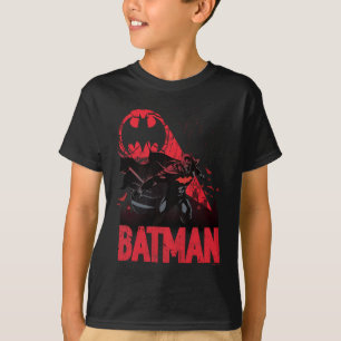 T-shirt Signal Batman Crimson Bat