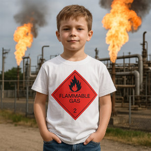 T-shirt Signal d'avertissement de danger Étiquette de la s