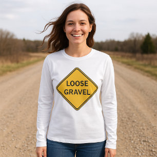 T-shirt Signal d'avertissement de perte de gravier