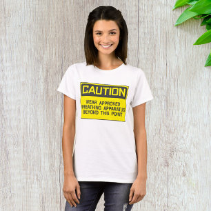 T-shirt Signal de prudence Porter un appareil respiratoire
