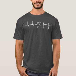 T-shirt Signal ECG à pulsation électrique