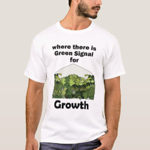 T-shirt Signal Vert pour la Croissance de la Serre ouvertu