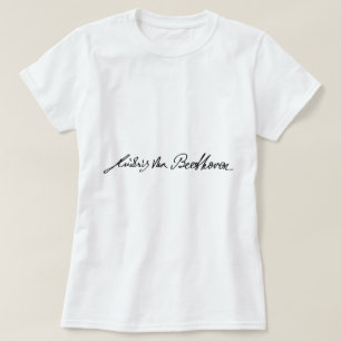 T-shirt Signature de musicien Ludwig van Beethoven