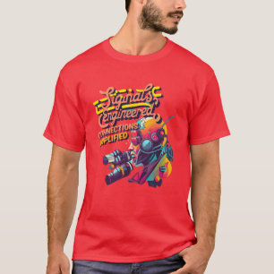 T-shirt Signaux conçus, connexions