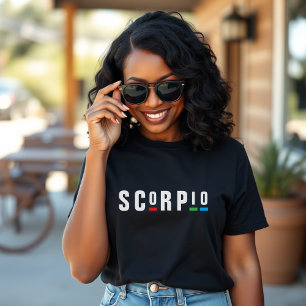 T-shirt Signe astrologique Scorpion Astrologie Rétro 90s A
