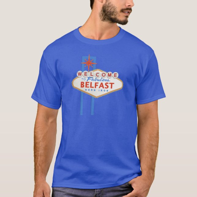 T-shirt Signe de Belfast - de Vegas (Devant)