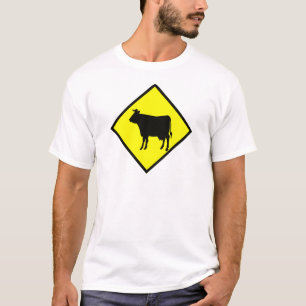 T-shirt Signe de croisement de vache