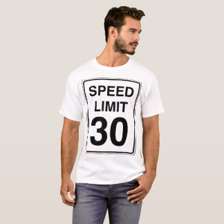 T-shirt Signe de la limitation de vitesse 30