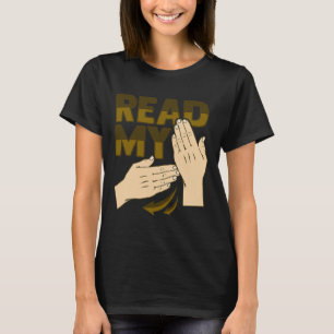 T-shirt Signe de la main Asl Sensibilisation à la surdité