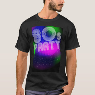 T-shirt signe de la partie 80s