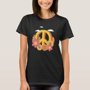 T-shirt SIGNE DE LA PAYE HIppie Daisy Fleur de Tournesol r
