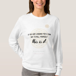 T-shirt Signe de la prévention du suicide dans l'univers