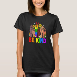 T-shirt Signe de langage des mains de gentillesse LGBTQ+ G