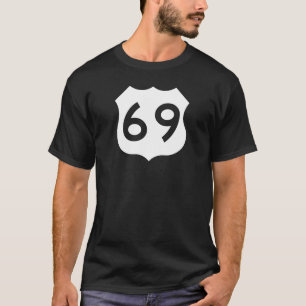 T-shirt Signe de l'itinéraire 69 des USA