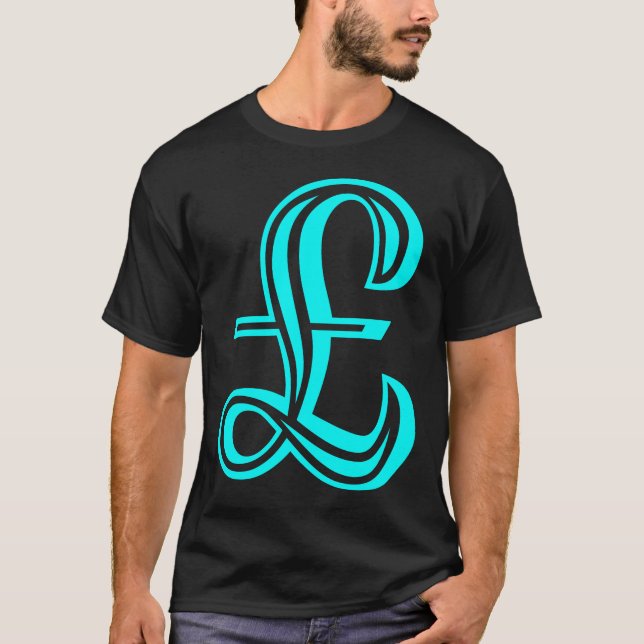 T-shirt Signe de livre - Cyan (Devant)