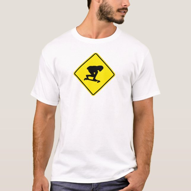 T-SHIRT SIGNE DE LONGBOARD (Devant)