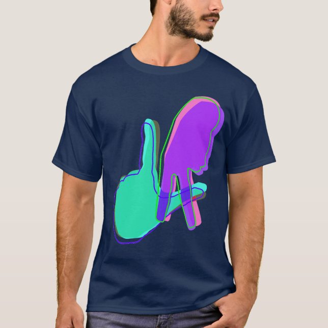 T-shirt Signe de main de LA (Devant)