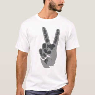 T-shirt signe de main de paix