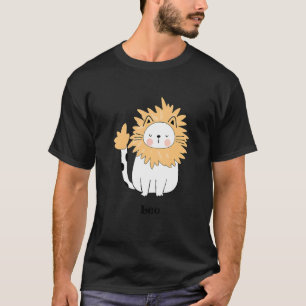 T-shirt Signe de naissance du zodiaque du chat Lion