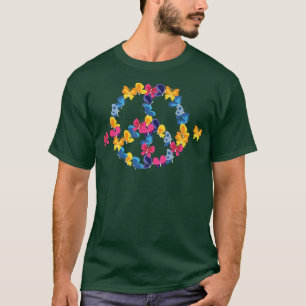 T-shirt SIGNE DE PAIX AMOUR 60s les années 70 Tie Dye Hipp