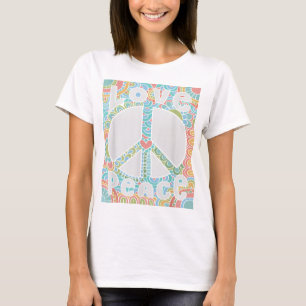 T-shirt SIGNE DE PAIX LOVE T Shirt 60s les années 70 Tie D