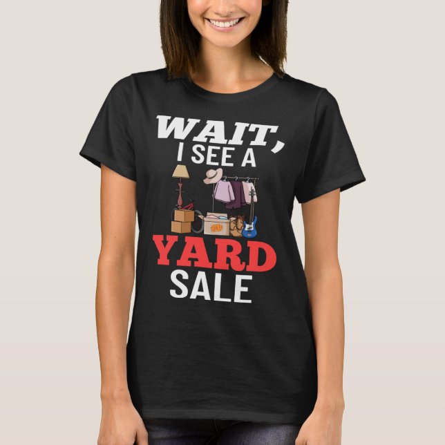 T-shirt Signe de vente à quai près de moi Objets trouvés (Devant)