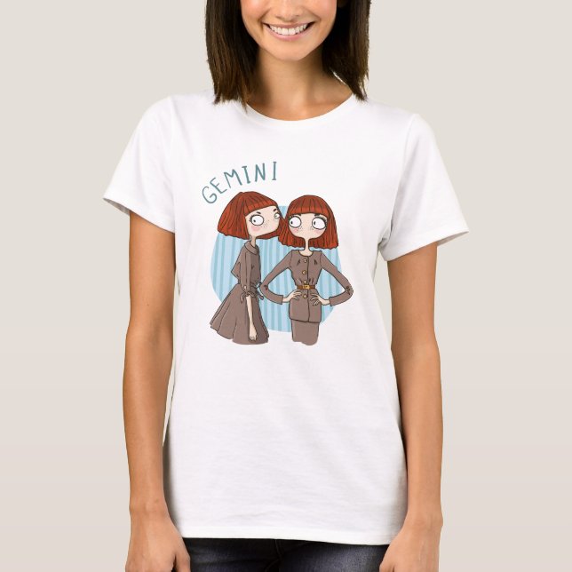 T-shirt Signe de zodiaque - Gémeaux - 21 mai - 20 juin (Devant)