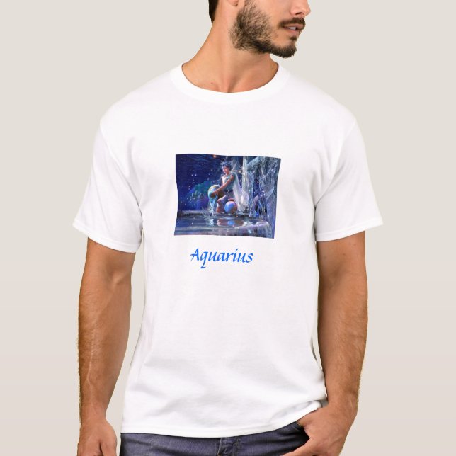 T-shirt Signe de zodiaque - Verseau (Devant)