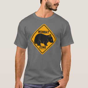 T-shirt Signe de zone de wombat