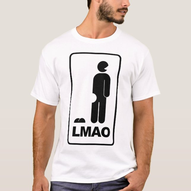 T-shirt Signe d'icône de LMAO ROFL LOL (Devant)