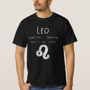 T-shirt Signe du zodiaque Lion Feu Astrologie Cadeau d'ann