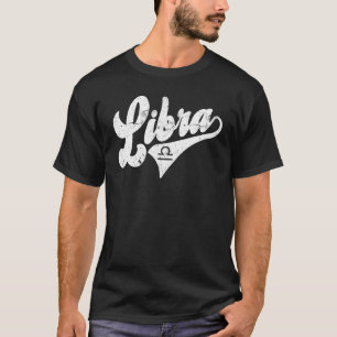 T-shirt Signe du zodiaque rétro de la Balance u2013 Astrol