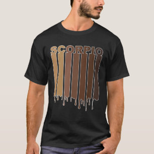 T-shirt Signe du zodiaque Scorpion noir Afro-Américain Sco