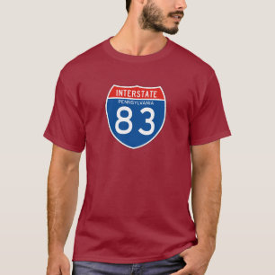 T-shirt Signe d'un état à un autre 83 - la Pennsylvanie