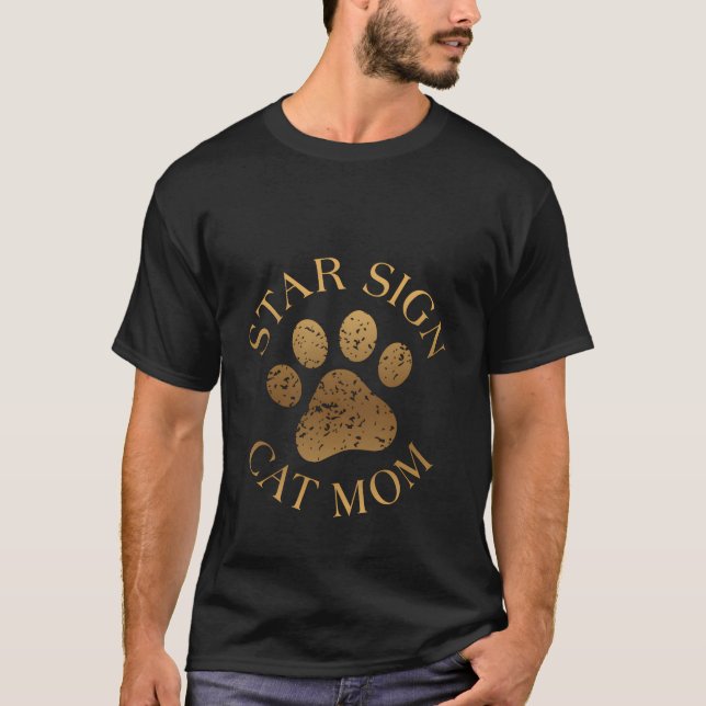 T-shirt SIGNE Étoile Chat maman Fundy Astrologie Zodiac SI (Devant)