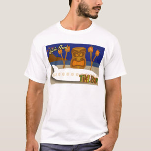 T-shirt Signe fait sur commande de barre de Tiki